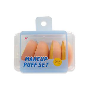 RS-467 YELLOW MAKE UP PUFF SET 4PCS