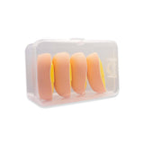 RS-467 YELLOW MAKE UP PUFF SET 4PCS