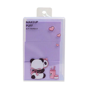 M-8008 3 PCS MAKE UP PUFF PURPLE