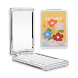 POCKET MIRROR GLITTERY SQUARE ASSRT DESIGN