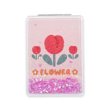 POCKET MIRROR GLITTERY SQUARE ASSRT DESIGN