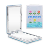 POCKET MIRROR GLITTERY SQUARE ASSRT DESIGN