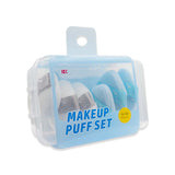 RS-468 WHITE/BLUE MAKE UP PUFF SET 6PCS