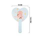 M1603 PAPER BOUND HEART HANDY MIRROR