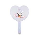 M1603 PAPER BOUND HEART HANDY MIRROR