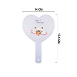 M1603 PAPER BOUND HEART HANDY MIRROR