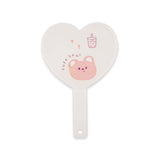 M1603 PAPER BOUND HEART HANDY MIRROR