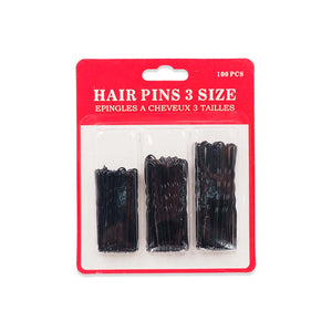 #2858 U-HAIR PINS 3SIZE 100PCS