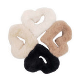 RANDOM COLOR PLUSH HEART SHAPED HAIR CLIP