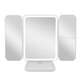 #0412 LED LIGHTED ADJUSTABLE ANGLE REMOVABLE MIRROR WHITE