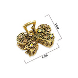 SMALL HAIR CLAW GOLD RIBBON DESIGN NEW