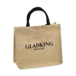 GLADKING ECO JUTE HANDY BAG BROWN