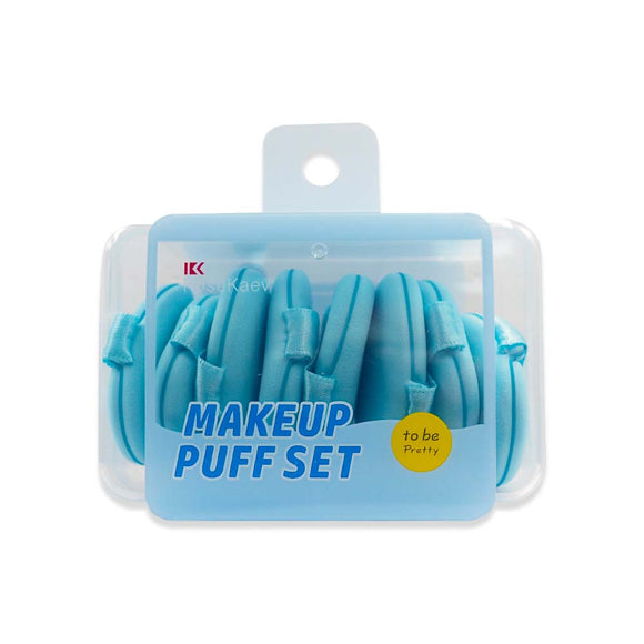 RS-466 BLUE MAKE UP PUFF SET 6PCS