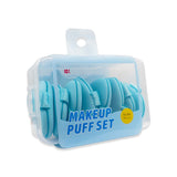 RS-466 BLUE MAKE UP PUFF SET 6PCS