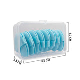 RS-466 BLUE MAKE UP PUFF SET 6PCS