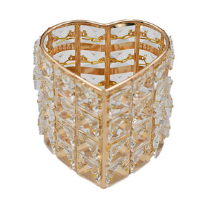 CRYSTAL HEART BRUSH VASE