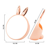 R-444A RABBIT DESKSTOP MIRROR W/STORAGE