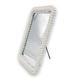 BLING2X GLASS BEADED VANITY MIRROR SQUARE