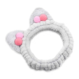 GK CAT EAR FLEECE MAKEUP SHOWER HEADBAN