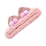 GK CAT EAR FLEECE MAKEUP SHOWER HEADBAN