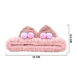 GK CAT EAR FLEECE MAKEUP SHOWER HEADBAN