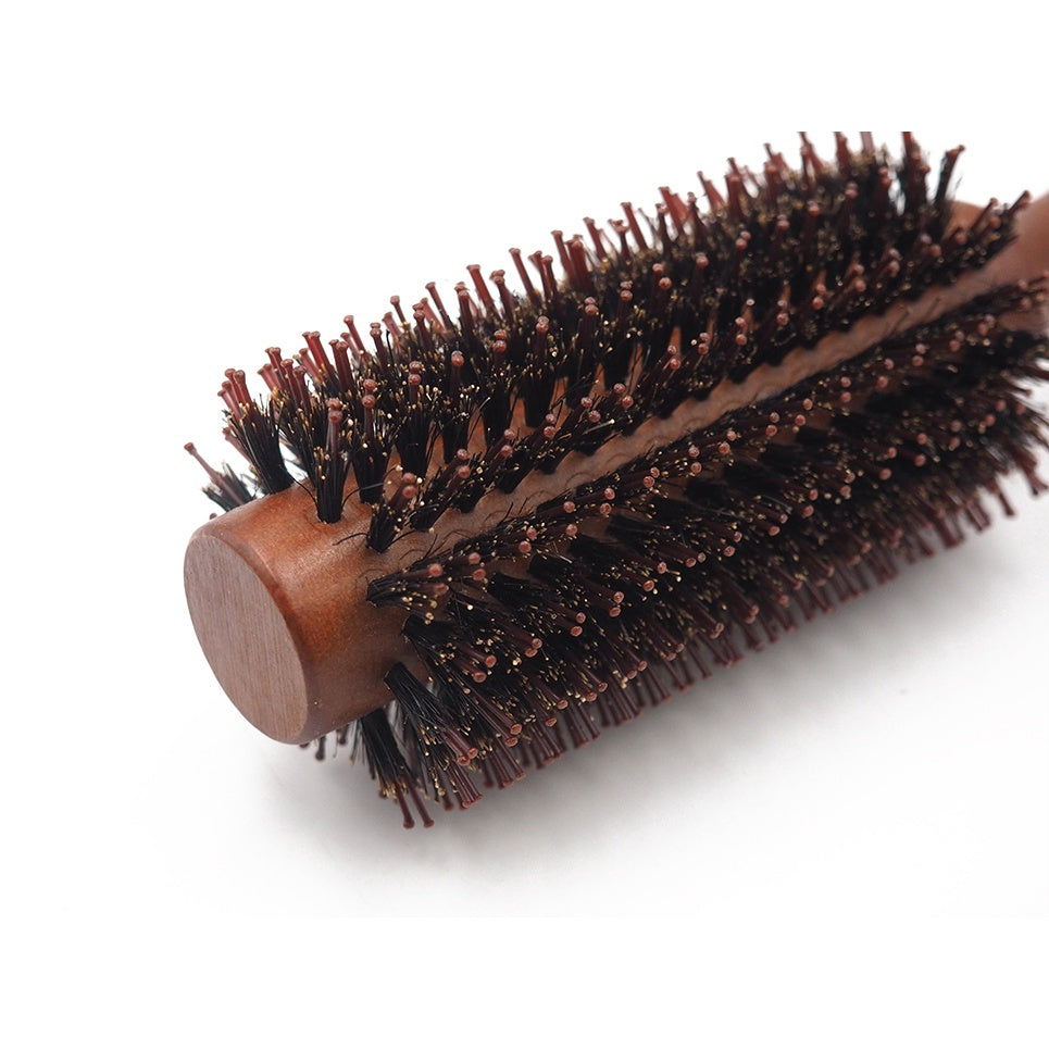 GLADKING Professional Hair Brush Round Head Wooden Handle ...